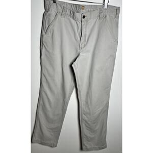 Carhartt Rugged Flex Relaxed Fit Canvas‎ Work Pants Mens 32x36 Light Tan